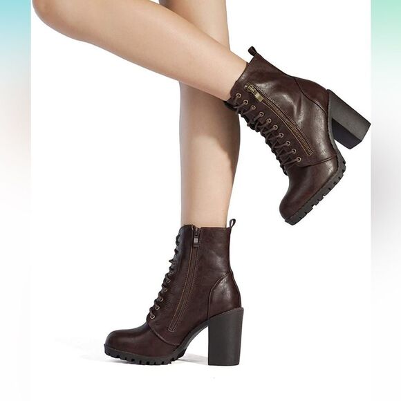 Dream Pairs lace up booties size 6 - Picture 1 of 9